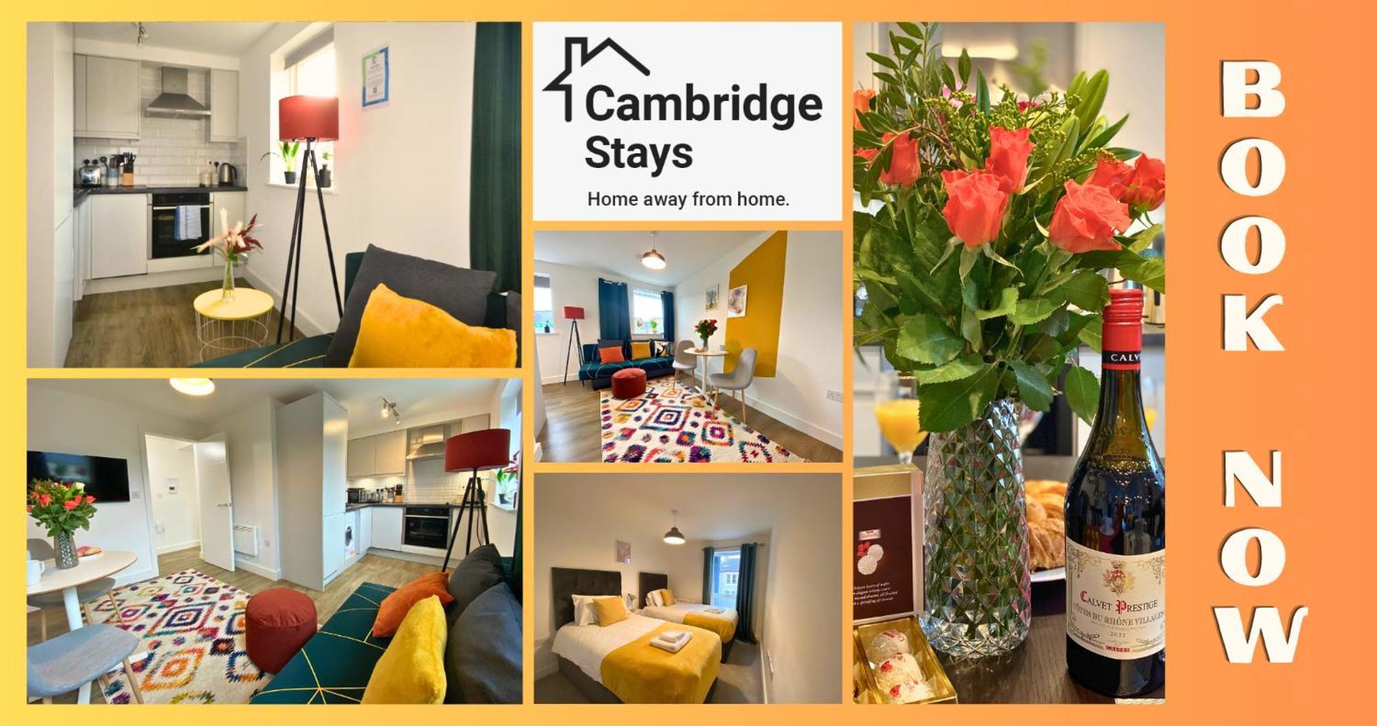 Cambridge Stays Central Apart Hotel 1Br Flats-Easy Walk To City Centre-Parking Εξωτερικό φωτογραφία